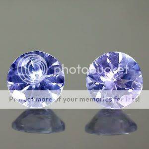 Stunning 0.70 cts Pair EYE CATCHING MARVELOUS BLUE TANZANITES-  4.40MM. No Reserve! Top class!