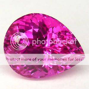 FLAWLESS!! *15.20cts SPLENDID AAA PEAR SHAPE HOT PINK TOPAZ*