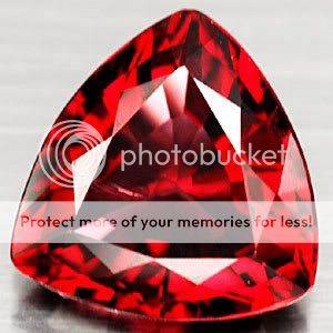 1.05ct.BRILLIANT! Trillion Top Orange Red Spessartite GARNET GEMSTONE - 100% Money back guarantee!!