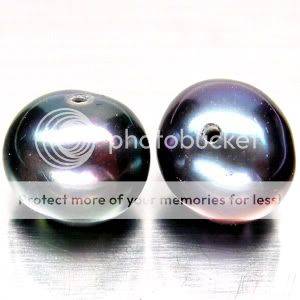 STUNNING! 4.50 CT. AAA+ Tahitain Black Pearl Lot - 2 x Pearles