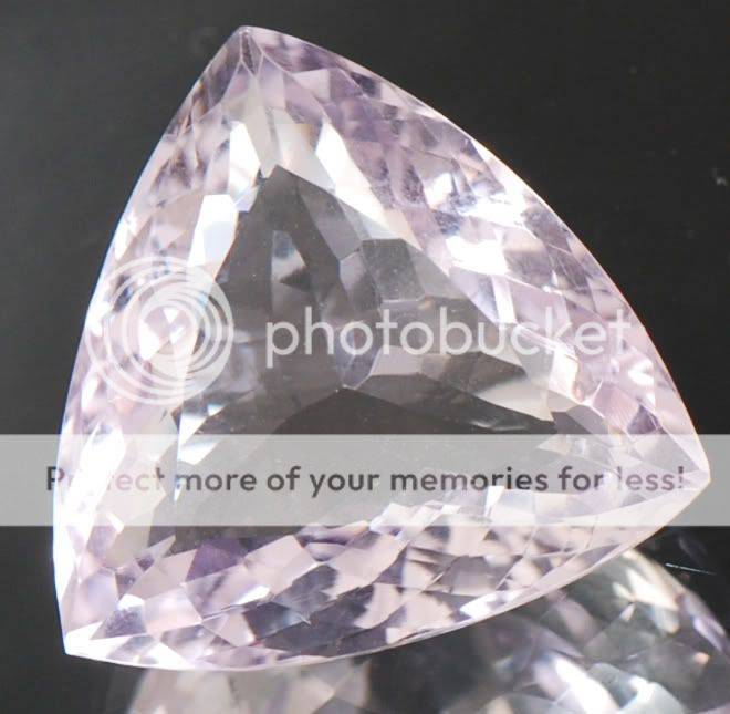 Huge & Natural 29.50cts Trillion Cut Bolivia Amethyst Gemstone - my gems are huge!