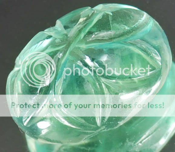 33.55cts Untreated Rare Natural Africa Carved Fluorite Gemstone