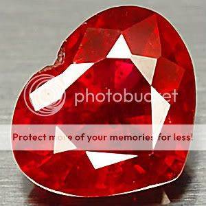 1.80 CT.Lovable Heart Shape AAA Top Blood Red Ruby Gemstone - SEE ALL MY ITEMS