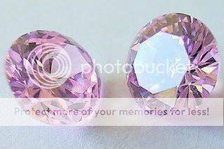 2 Lab Created Flawless Pink Russian Diamond Simulates