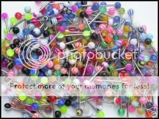 Wholesale Tongue Bar Madness - 25 assorted latest styles per lot. Resell and make profit