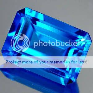 8x6mm OCTAGON-FACET SWISS-BLUE TOPAZ GEMSTONE
