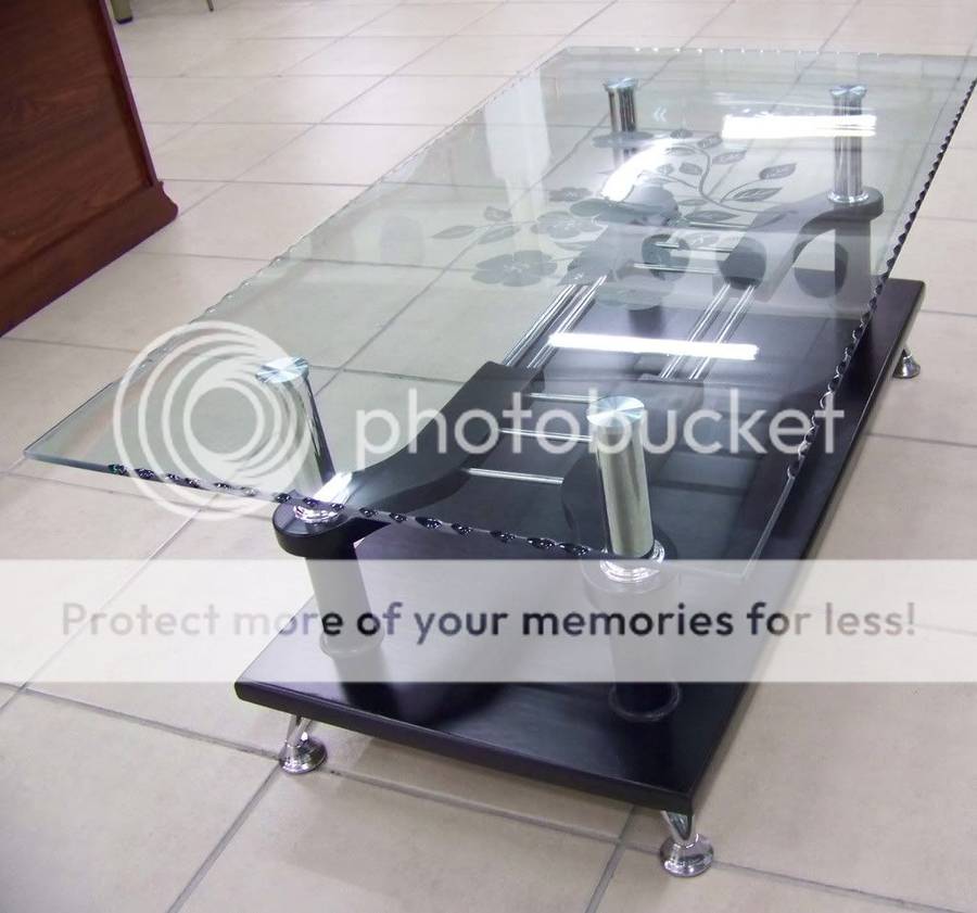 NEW Glass Coffee Cocktail Modern Unique Retro Table 915