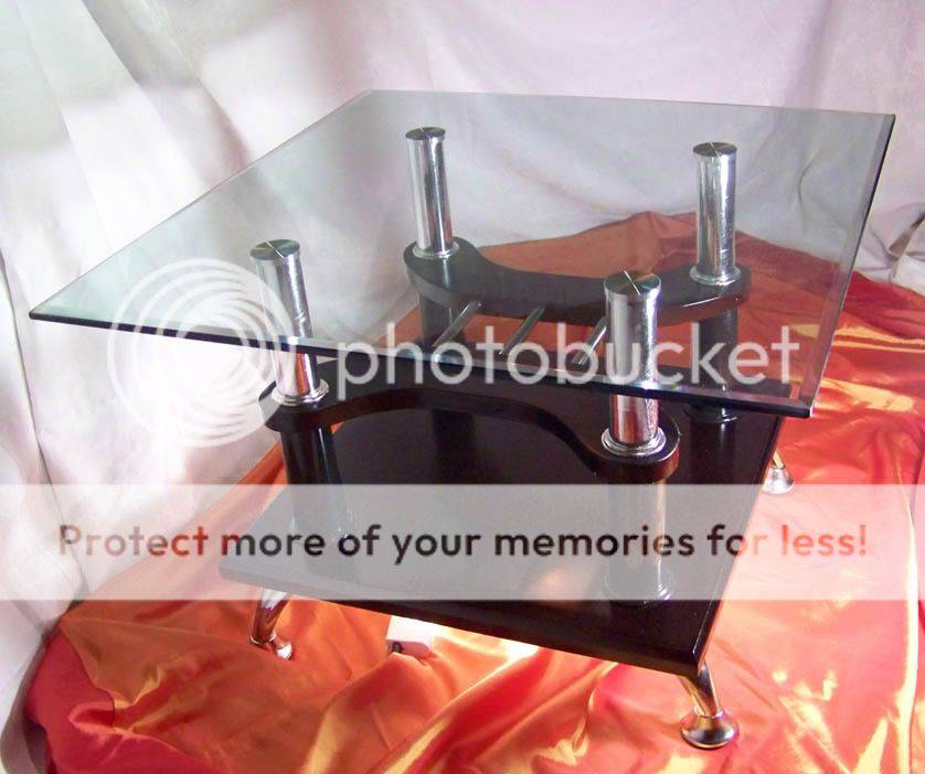 NEW Glass Coffee Cocktail Modern Unique Retro Table