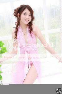 Sexy pink halterneck with a g-string