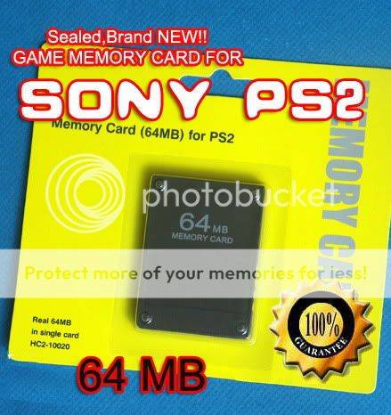 64MB !! PS2 Memory card - Earn FREE POSTAGE