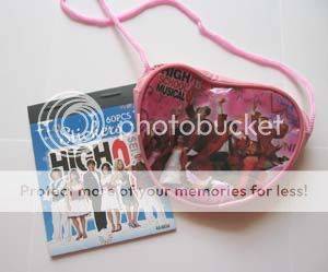 HIGH SCHOOL MUSICAL 3 COIN BAG+STICKERS!!**free gift**