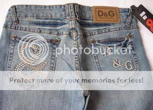 STUNNING D&G SKINNY JEANS WITH DIAMANTE DETAIL!!!