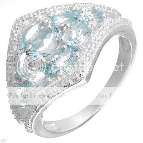 [R2000.00] Majestic Ring With 3.26ctw Precious Stones - Genuine Diamonds and Topazes