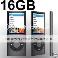 16Gb - 4th Generation mp4 media player with  1.8" LCD