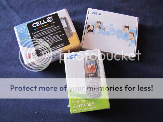 Three Cell Phones - One Auction - LG-C105 + Samsung GT-E1200 + ZTE ELVA