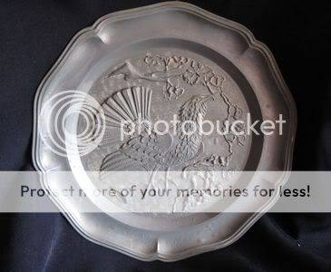 Antique Pewter Wall plate