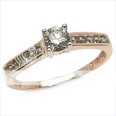 0.57ctw Diamond 1.88g 10K Rose Gold Ring