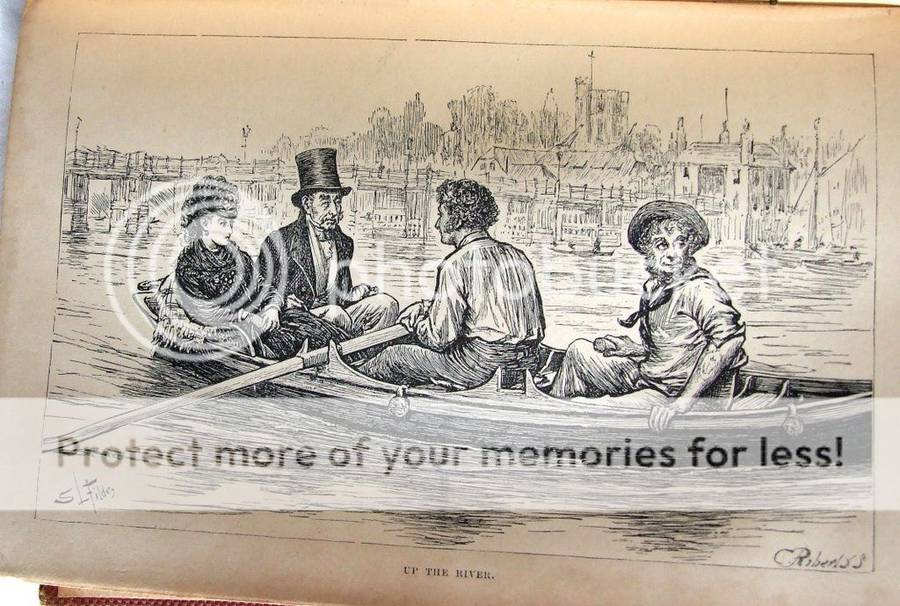 1874 ed. illustrated Mystery of Edwin Drood, East West India Dock Co. Library stamp, Chapman & Hall