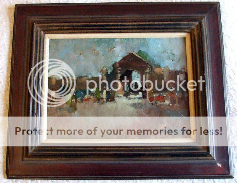 Beautifully executed landscape, oil on board, framed,