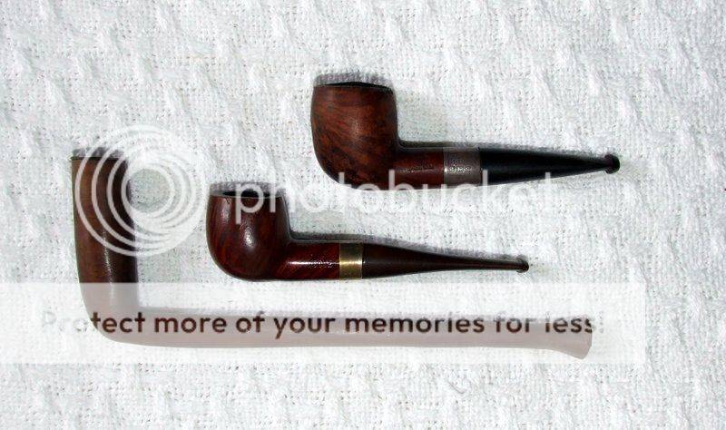 Collection of three antique estate pipes - one hallmarked 1915!