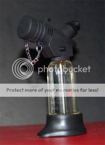 Refillable butane mini blow torch jet lighter
