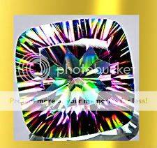 PERFECT! AAA 7.84Cts*** Antique Cushion Concave Cut  Natural Rainbow Mystic Quartz Gemstone