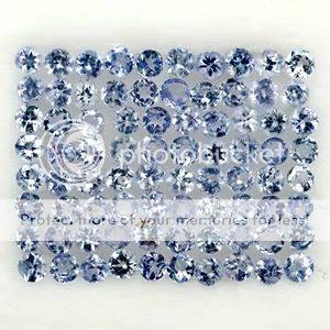 *100* PIECES***2.80Cts***1.70/1.80mm Violet Blue Tanzanite Rounds LOT - Winner Receives all 100 Pcs