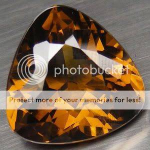 PERFECT! 23.90Cts**(1 Pc)** Trillion Cut Imperial brown Quartz Gemstone  - Exact Pics!