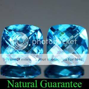 AAA ***3.03Ct.**(Pair)*** Beautiful Natural London Blue Topaz Gemstones  - Exact Photos!