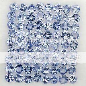 TANZANITES**132 PIECES**5.05Cts**2.0mm Violet Blue Tanzanite Round LOT - Winner Getas all 132 Pcs