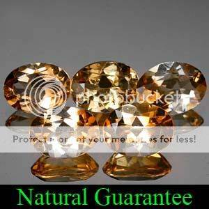 AAA 6.78Cts**(5 Pcs)** Twinkling Natural Imperial Topaz Oval LOT - MUST BE SEEN!