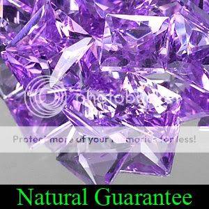 AAA 5.33Cts (20 Pcs) Square Princess Cut Purple Amethyst Gemstone Lot - Winner Receives all 20 Pcs