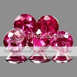 Extraordinary 1.88 Ct.( 5 Pcs) Natural Purple Pink Rhodolite Garnet Lot - Winner Takes All 5 Pieces!