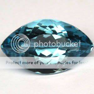 EXQUISITE!  26.35 CT AQUA BLUE MARQUISE CUT QUARTZ  - Exact Photos!