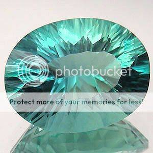 AAA Concave Cut 18.11Cts. 100% Natural Green Fluorite Gemstone - See All My Mew Items