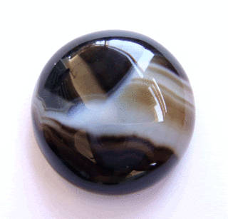 17.53Ct. FABULOUS AAA Round Banded Onyx Cabochon Gemstone - EXCELLENT FOR JEWELLERY