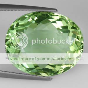 RARE 17.25 Cts. GORGEOUS TOP LIGHT GREEN AFRICAN AMETHYST - Exact Photos!