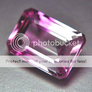 6.85ct - FLAWLESS BI-COLOR PINK WHITE TOURMALINE LOOSE GEM