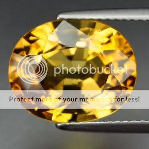 4.50ct - FLAWLESS YELLOW GOLD SAPPHIRE OVAL LOOSE GEM