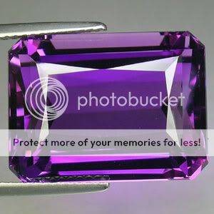 20.55ct. RAVISHING DEEP PURPLE AMETHYST OCTAGON GEM
