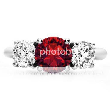 Genuine Natural Garnet Dinner Ring in Solid 925 Sterling Silver