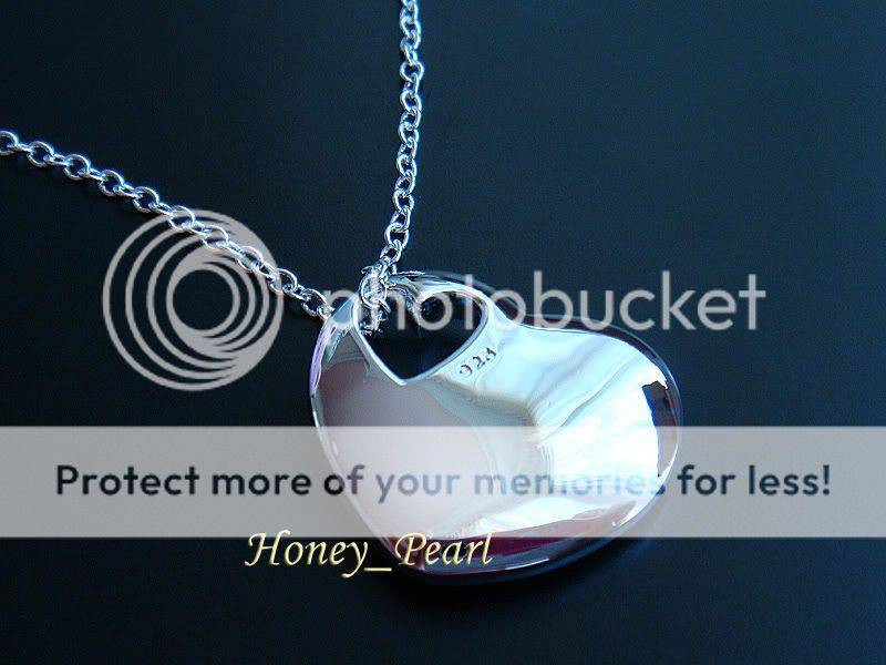 925 Sterling silver heart necklace!