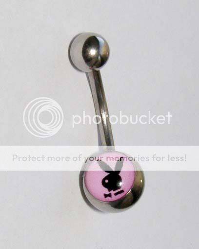 PLAYBOY BUNNY BELLY RING!