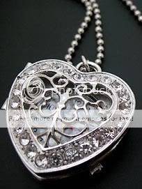 Stunning Crystal Locket Watch