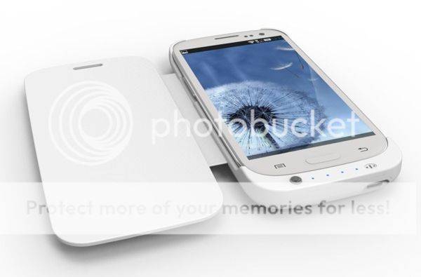 3200mAh Backup Power Battery Case For SAMSUNG Galaxy S III i9300 White-1