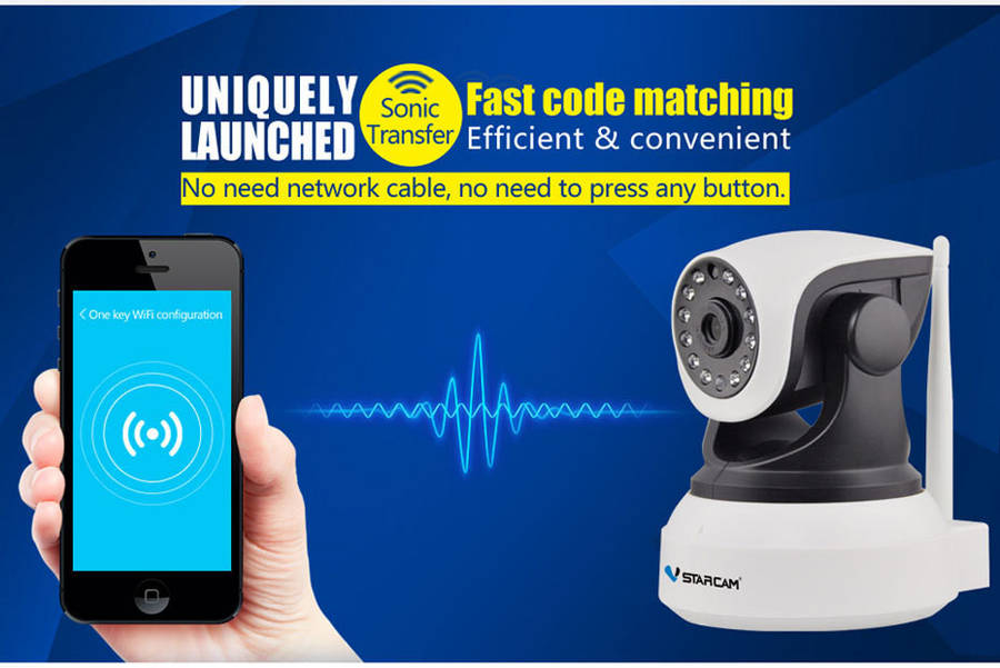 LOCAL STOCK - 720P HD Wireless WiFi IP Camera Audio ONVIF Android iPhone Windows SD Card CCTV