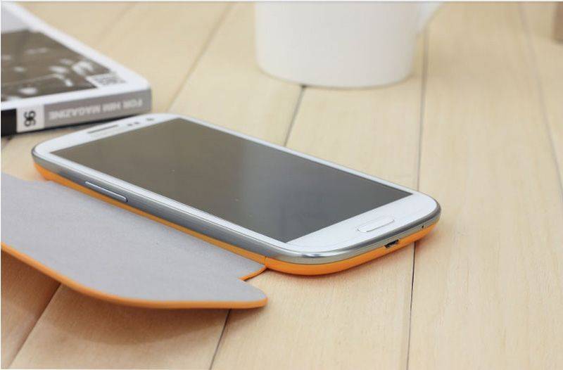 ultrathin flip leather PU case skin with back battery cover for GALAXY S3 I9300 10 colors efit