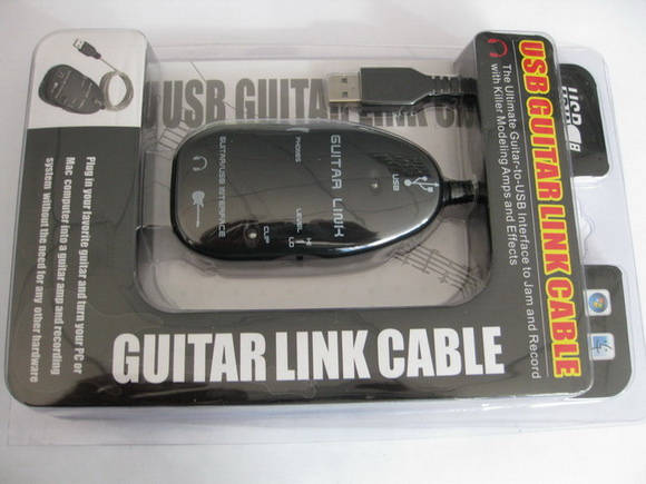 USB Guitar Link Cable Guitar to PC Audio Recording Cable Device