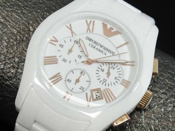 **Emporio Armani Chronograph White Ceramic Mens Watch [Top Range from Emporio Armani]