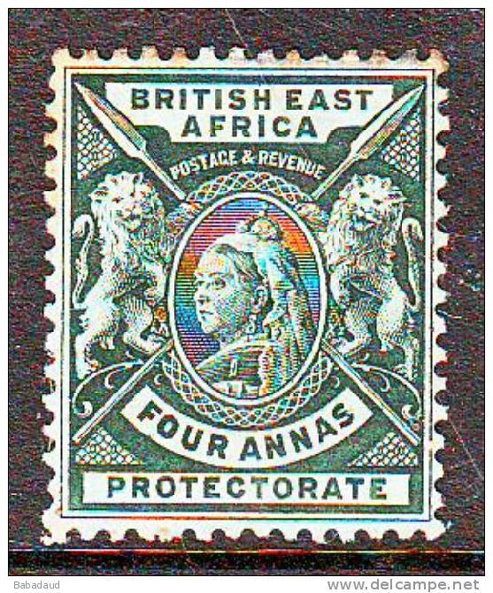 BRITISH EAST AFRICA Co 1896 QUEEN VICTORIA 4 ANNAS MH *
